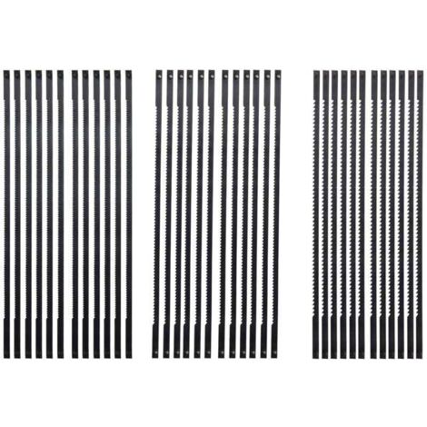 Lames De Scie À Chantourner 36 Pièces Acier 127Mm Goupille Croisée 15 18 24 Dents Coupe Fine Standard