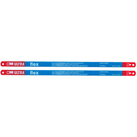 Autobest – Lames de scie à métaux X 2 – Longueur 31 cm – Ultra-flex pour coupes précises – Fabriquées en France