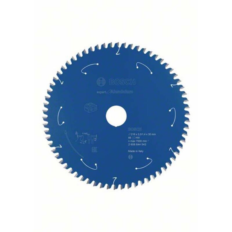 Bosch - Lames de scie circulaire ø 216 x 30 x 2,0 avec 66 dents, pour l'aluminium et les métaux non ferreux