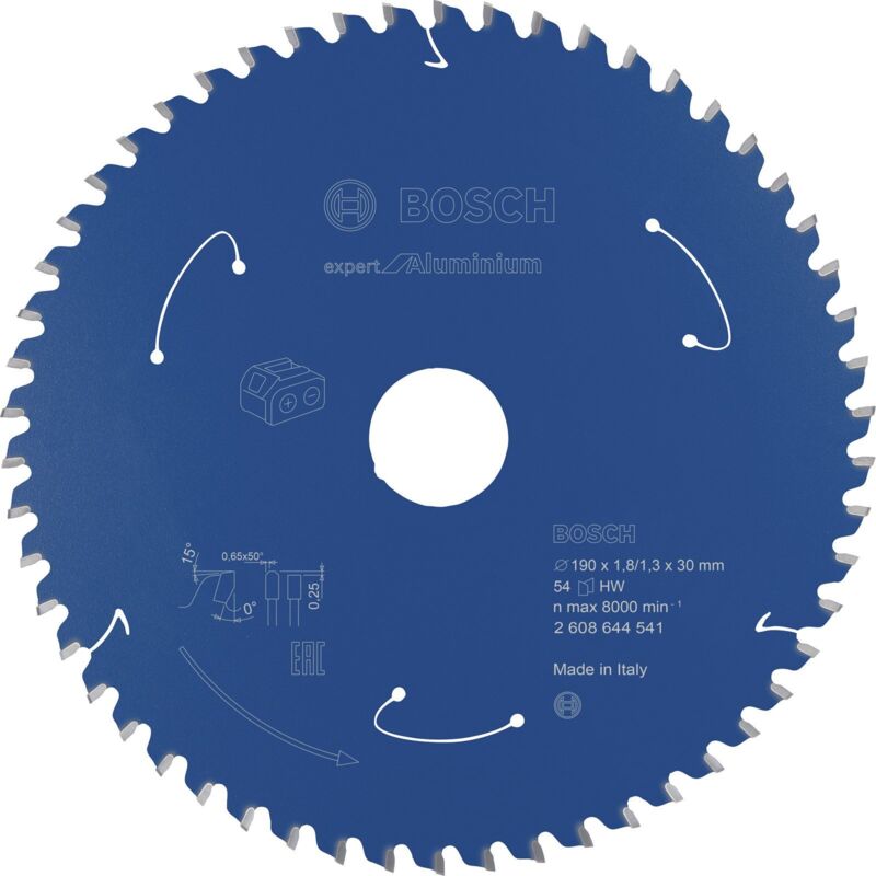Bosch - Lame pour scie circulaire d. ext. 190 mm nombre de dents 54 hltcg perçage 30 mm l. de coupe 1,8 mm hm