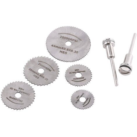 Lames de scie circulaire HSS pour découpe métal et bois, pack de 2 tiges pour outils électriques