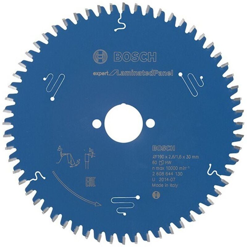 Bosch - Lame de scie circulaire Expert for Laminated Panel pour scies circulaires portatives 190 x 30 x 2,6 mm 60 - 2608644130