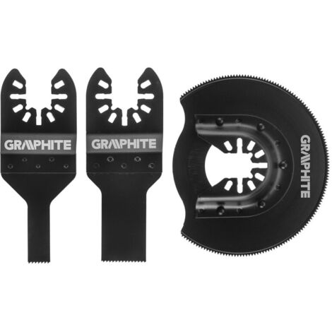 Lames de scie graphite 56h072 cobalt 3 pièces acier rapide