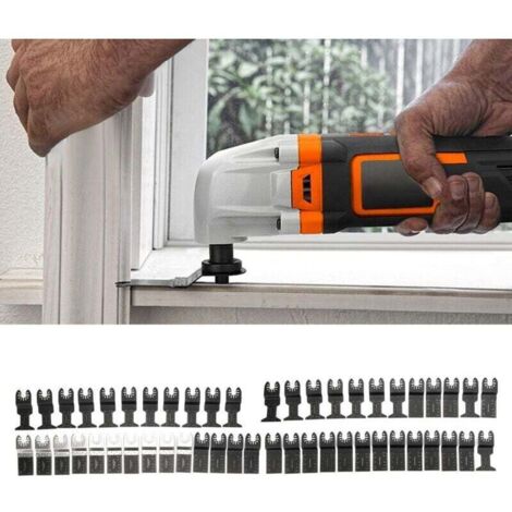 Lames de scie oscillante multifonction – 50 pièces en acier au carbone pour bois, plastique et métal – universelles, précises et durables