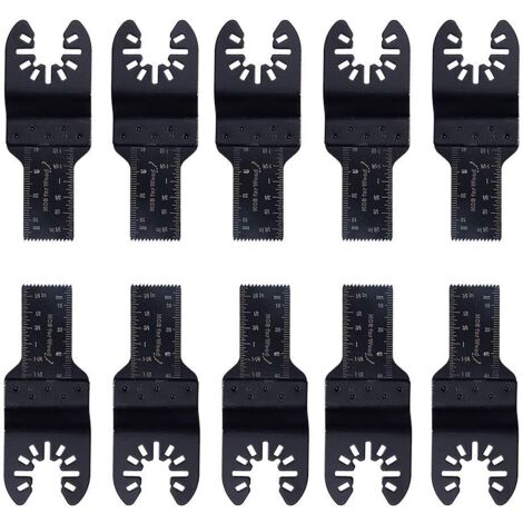 Lames de scie oscillantes standard 3/4" (lot de 10) pour Black & Decker, Bosch, Porter, Craftsman, Fein, Multimaster, Rockwell et Makita