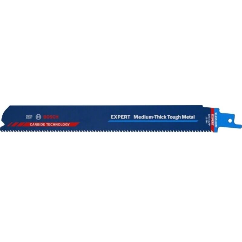 Bosch - expert Medium Lames de scie sabre Thick Tough Metal s 1155 hhm 225 mm - 10 pièces (2608900376)