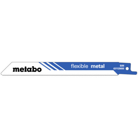 Lames de scie sabre classique L.150mm épaisseur 0,9mm pas de dent 1mm Bimétal 24TPI