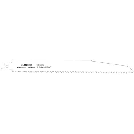 Lames de scie sabre MM22509Bi L 225mm pour métal HANGER 150310
