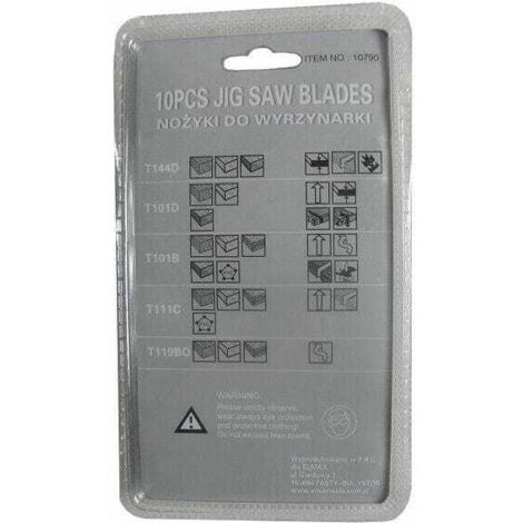 LAMES DE SCIE SAUTEUSE 10 pièces / ARGENT