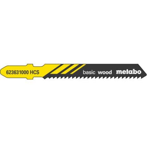 Lames de scie sauteuse classique longueur utile 51mm pas de dent 2mm HCS congelé. ondulé 5 pièces.