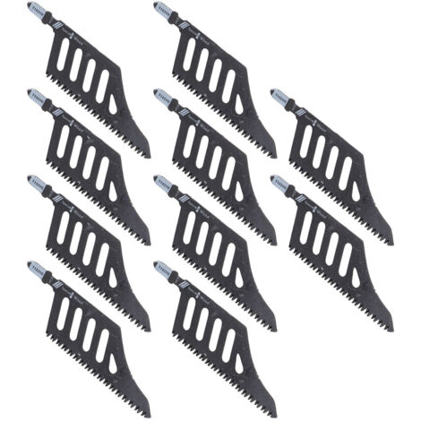 Lames de scie sauteuse, coupe d'angle à 90 degrés, scie irrégulière pour bois, plastique, panneaux de fibres, 10 pièces