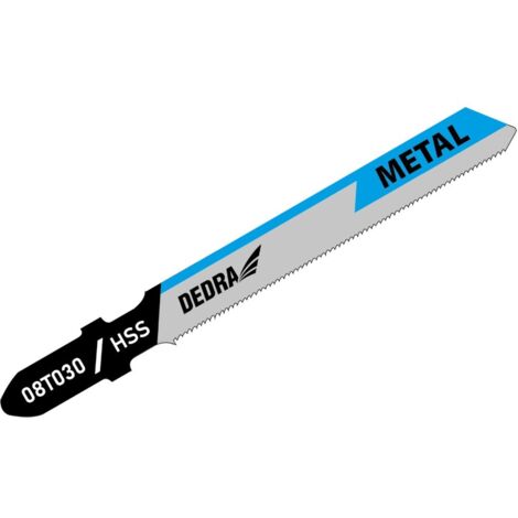 Lames de scie sauteuse Dedra 08t030 coupe métal 77 mm