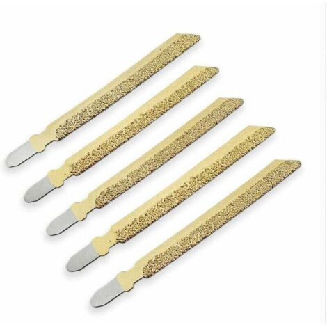 Lames de scie sauteuse diamantée pour Granit, marbre, céramique, Brique, Plastique de 100 mm de Haute qualité Professionnelle, Jeu de disques de Coupe sous Vide 5pcs doré