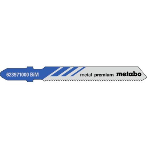 Lames de scie sauteuse métal premium longueur utile 51mm pas de dent 1,2mm BiM congelé. poids. 5 pièces.
