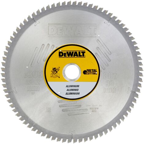 Lames de scie stationnaires, 305 x 30 x 80D, pour aluminium  DeWalt DT1916-QZ