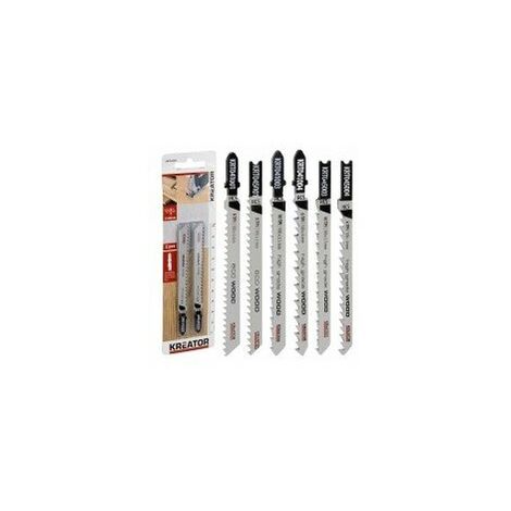 Lames De Scies Sauteuses Hcs Pour Bois - Coupe Droite Désignation 2 Lameslongueur 100 Mmdenture 6 Tpi - Pas De 4 Mmfixation Form