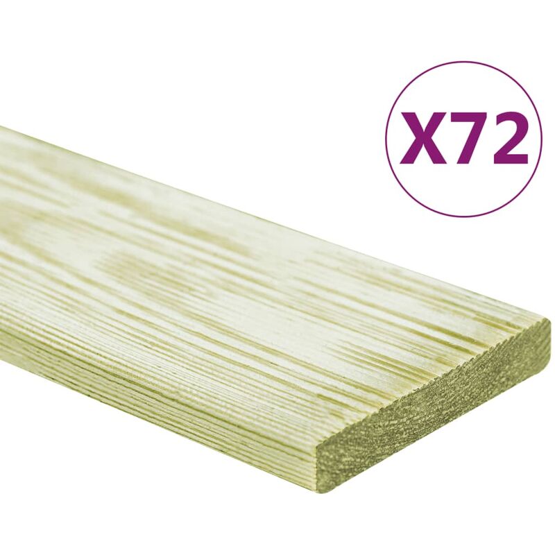 Vidaxl - Tables en bois massif en bois imprégné 72pz 72pz 8,64 m² 1M