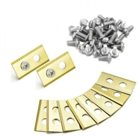 Lames de tondeuse en titane 45 x 1mm – Lames de remplacement pour Worx Landroid – Vis dacrométriques améliorées – Résistance à l'usure