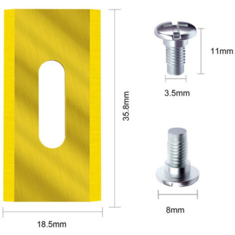 Lames de Tondeuse Universelles Dorées – Lot de 30 Pièces en Acier Inoxydable