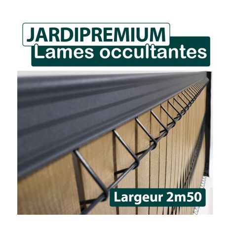 Lames Occultation Composite Bois Clair - 2.5M - JARDIPREMIUM - 1,03 mètre