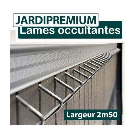 Lames Occultation Composite Gris Anthracite - 2.5M - JARDIPREMIUM - 1,73 mètre