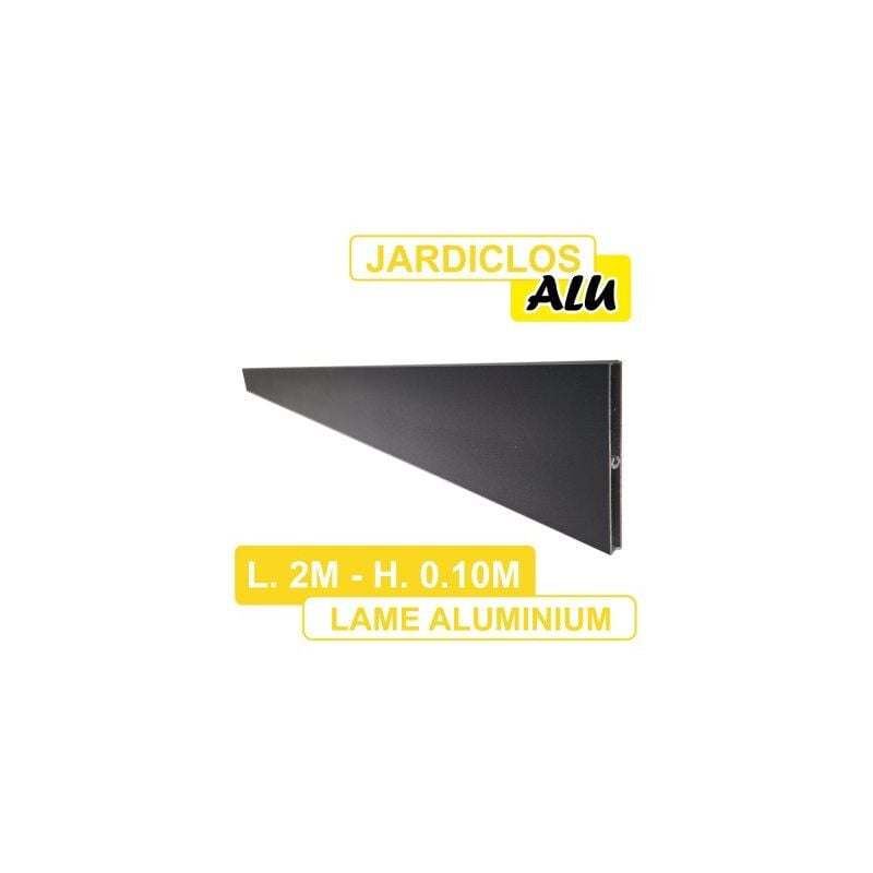 Lame jardiclos Aluminium Gris Anthracite 2 mètres