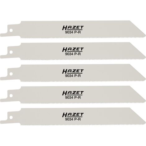 Lames pour scie sabre réciproque · 18 dents / pouce · denture crantée · en biais · longueur totale : 153 mm 9034P-R/5 ∙ Longueur : 153 mm