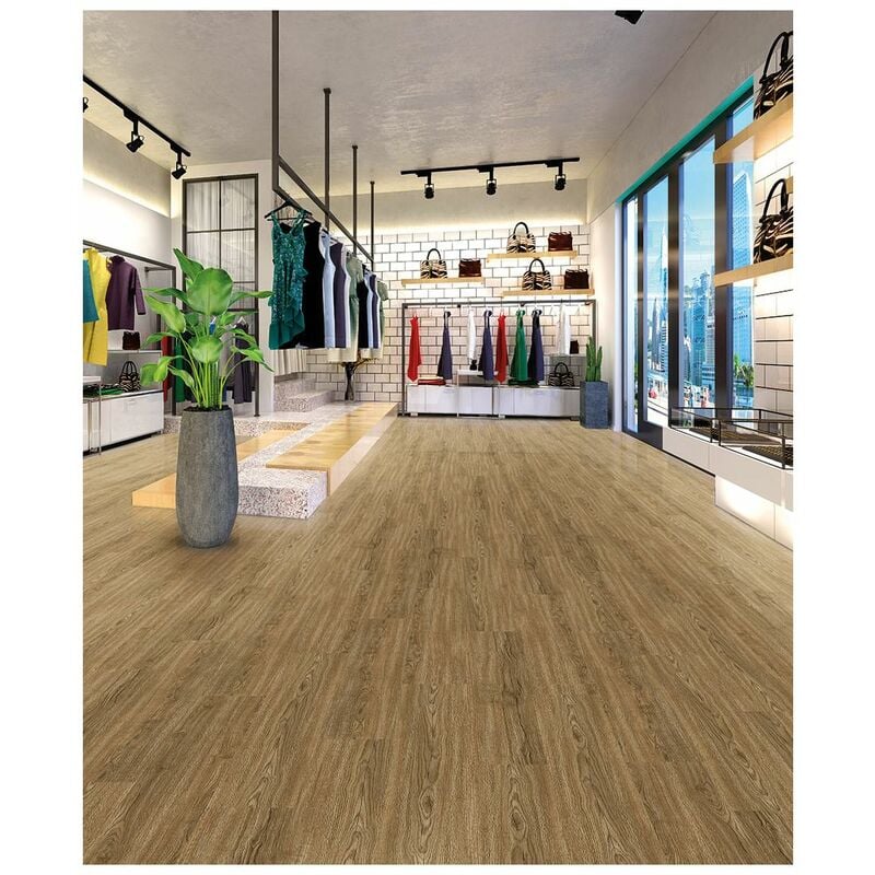 Lames pvc plombantes Rhys i Chêne nature 18x120 - Chêne nature