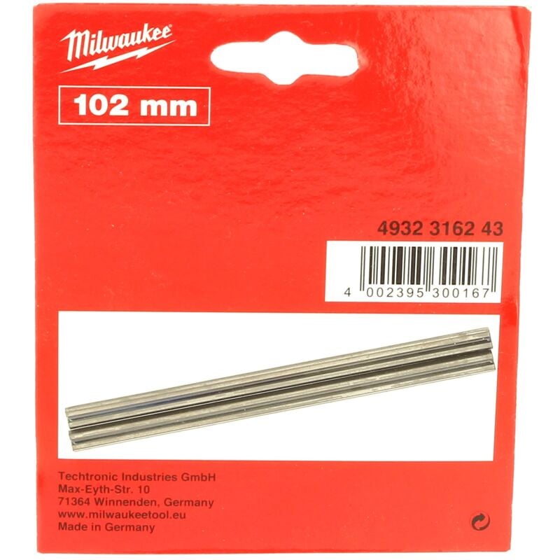 Milwaukee - Lames rabot 102mm reversibles 4932316243 - rabot