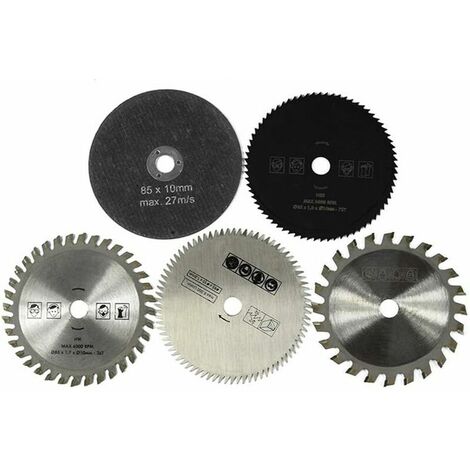 Lames Scie Circulaire de 85 MM en HSS Guazhuni 5pcs