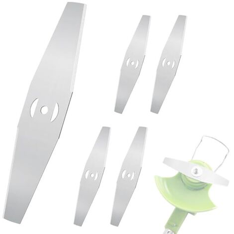 Lames scie plastique tête acier métal pour débroussailleuse gazon usage intensif coupe herbe mauvaises herbes, métal, 20 pièces