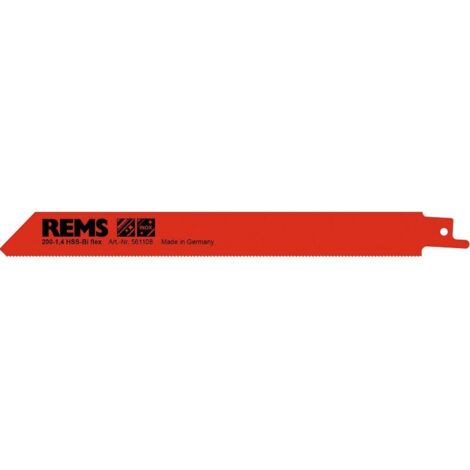 Lames scie sabre Rems 561108R05 200 mm 5 unités