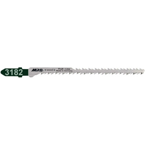 Lames scie sauteuse CV (pour bois/plexi) Dents Affutées Crois - Coni 95/115Mm - 2,2/3,2mm 2 Cot - 5 mm