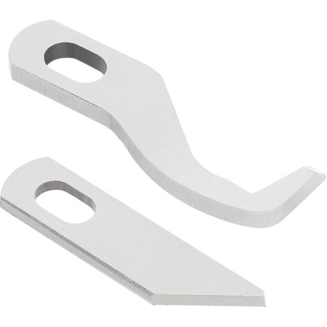 Lames supérieure et inférieure pour surjeteuse (jeu supérieur et inférieur) compatibles avec les modèles Singer S14-68, S14-69, S14-77, S14-78 et S14-79, ainsi qu'avec le modèle Pfaff Element 1450OL.