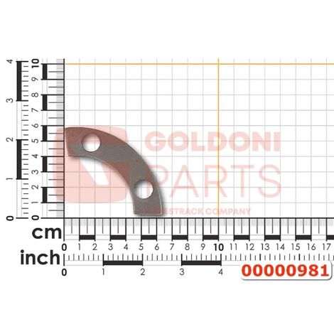 Lamierino Ferma Viti ORIGINALE GOLDONI 00000981