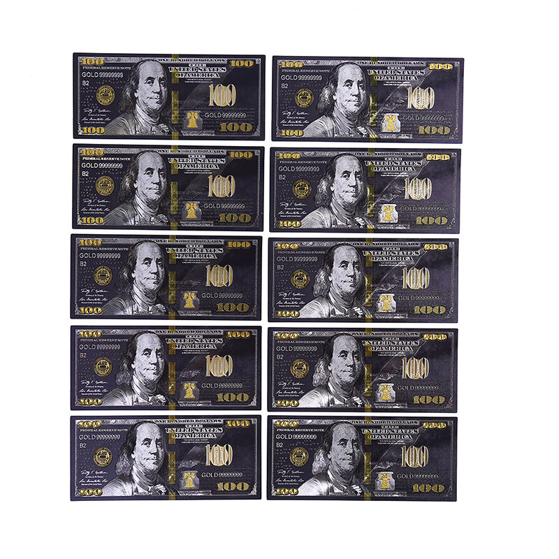 Lamina d&39oro nera antica USD 100 valuta