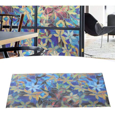 Lámina de PVC electrostática opaca, resistente a los rayos UV, termoaislante, de 45,5 x 100 cm para ventanas residenciales (1 unidad).