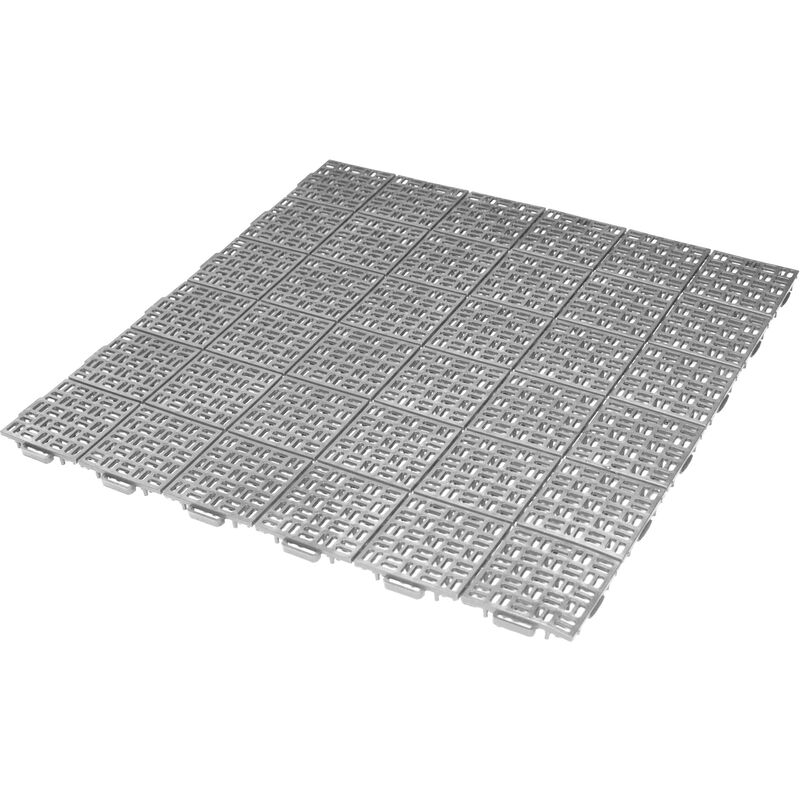 

Baldosa para jardín exterior de 55,5 x 55,5 cm efecto drenaje – Colección Marte – Gris Claro