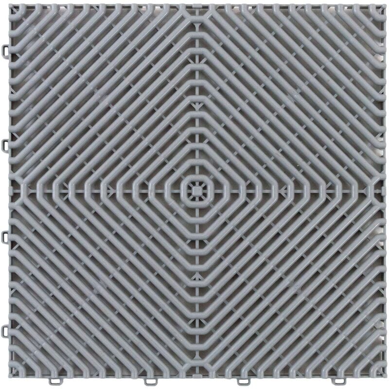 

Suelo para exterior de 38,5x38,5 cm. Superficie 0,15 m² por lámina Colección ROMBO – Gris
