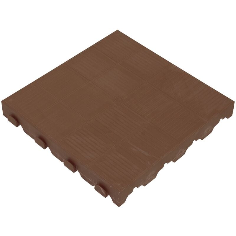 

Suelo para terraza 39x39x4,8 cm; Superficie 0,15m² Colección COMBI - Marrón