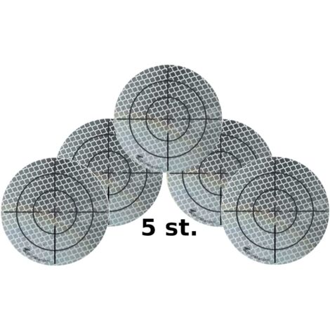 Lámina para telémetro de 88 mm redonda blanca, 5 unidades