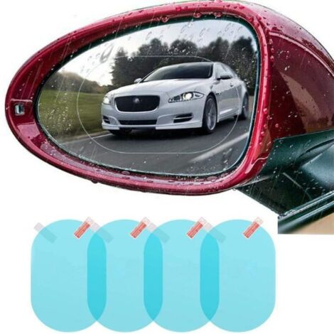 Lámina protectora impermeable para retrovisores de coche, membrana nano HD resistente a la lluvia, adhesivo transparente para una conducción segura (paquete de 3).