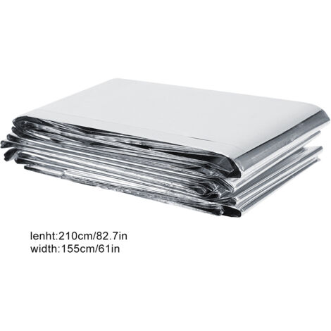 Lámina reflectora de PETP para plantas – plateada, 210 x 155 cm, para invernaderos y jardines – accesorio para la optimización de la luz