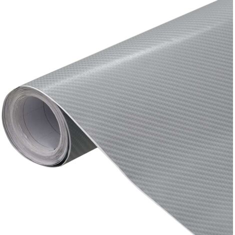 Láminas 4D para coche 2 unidades plateado 100x150 cm