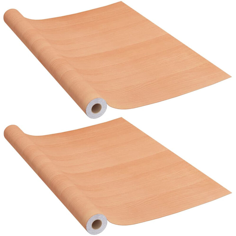 

Laminas autoadhesivas muebles 2 uds PVC roble japones 500x90 cm