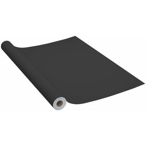 Láminas Autoadhesivas Muebles PVC Negro Papeles de Pared Puerta Ventana vidaXL