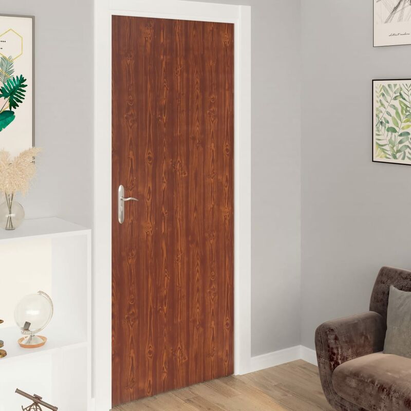 

Láminas autoadhesivas puertas 2 uds PVC color acacia 210x90cm