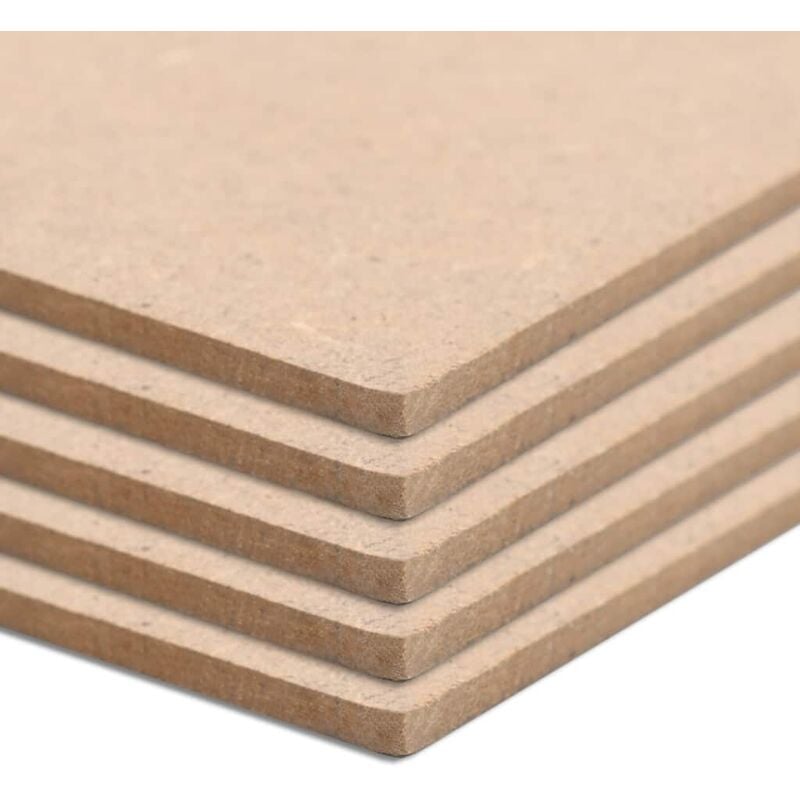 

Láminas de MDF cuadradas 10 unidades 60x60 cm 2,5 mm