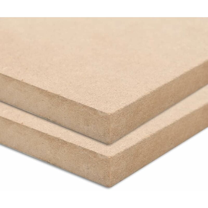 

Laminas de MDF rectangulares 2 unidades 120x60 cm 12 mm