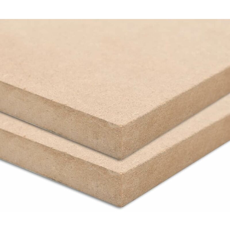 

Láminas de MDF rectangulares 2 unidades 120x60 cm 12 mm